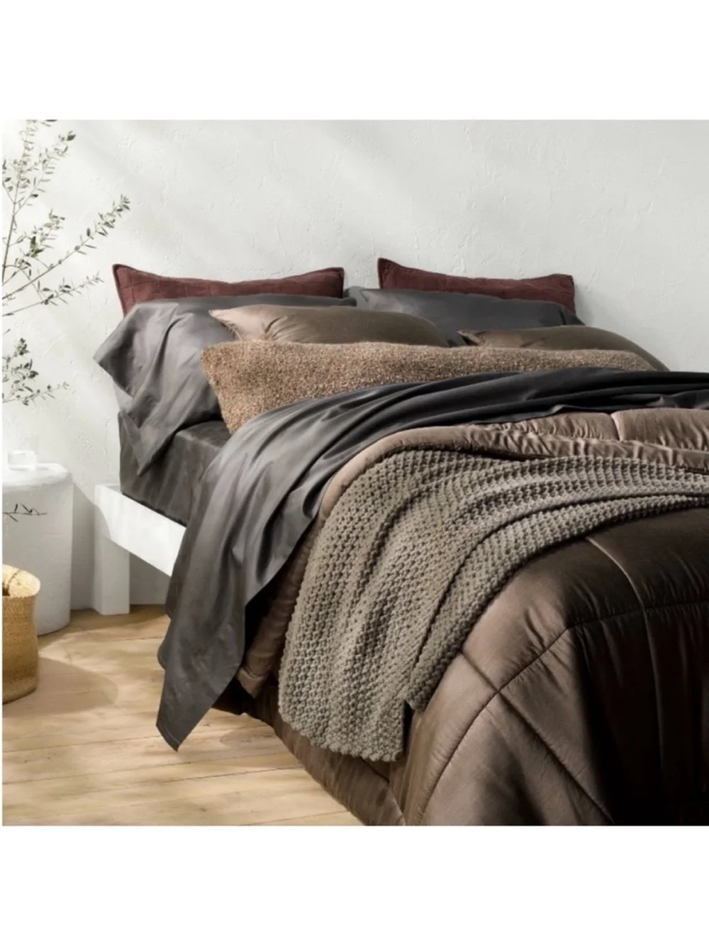NWT Full/Queen Rayon from Bamboo Comforter Set Fig - Casaluna